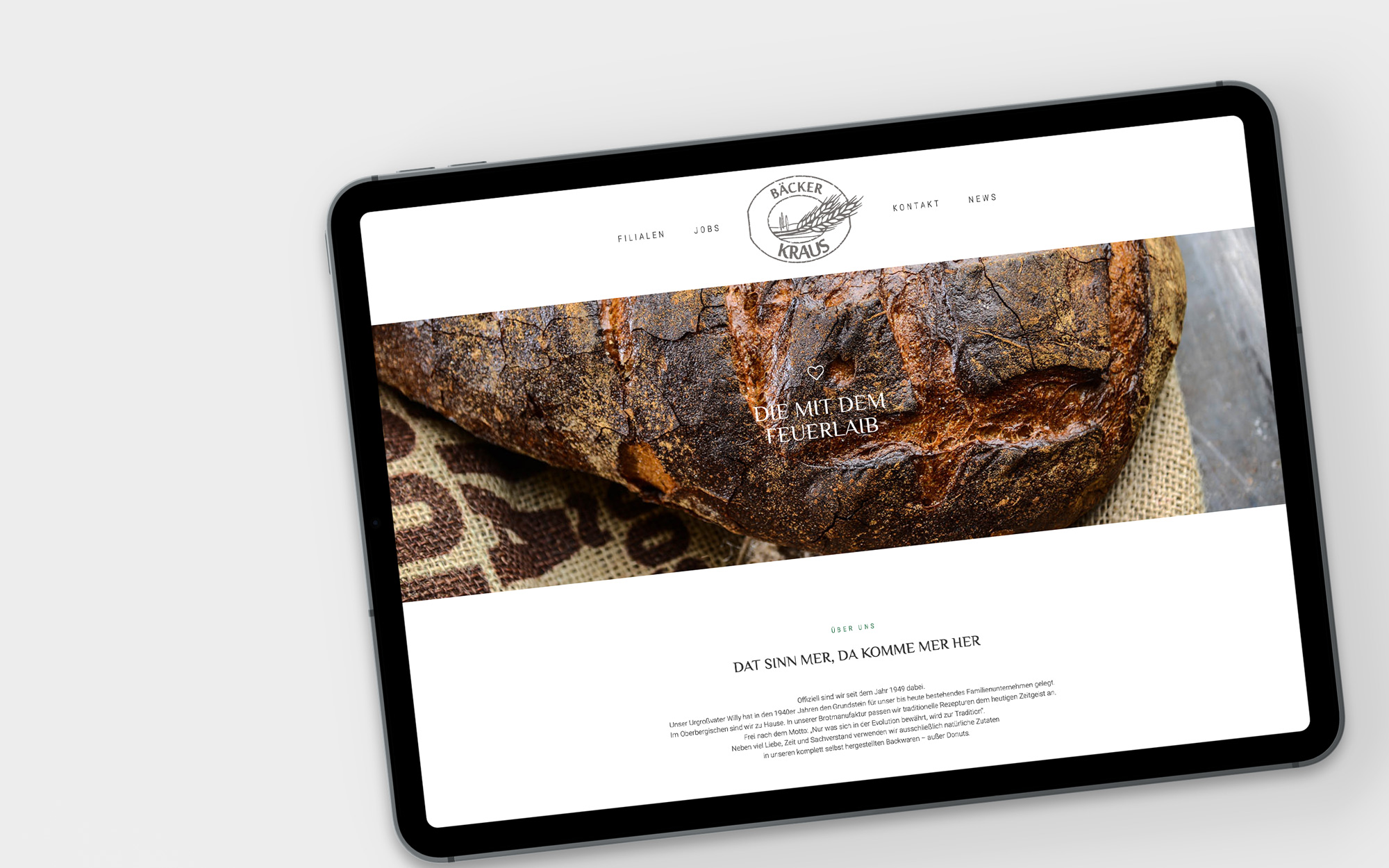 Bäckerei Kraus Website