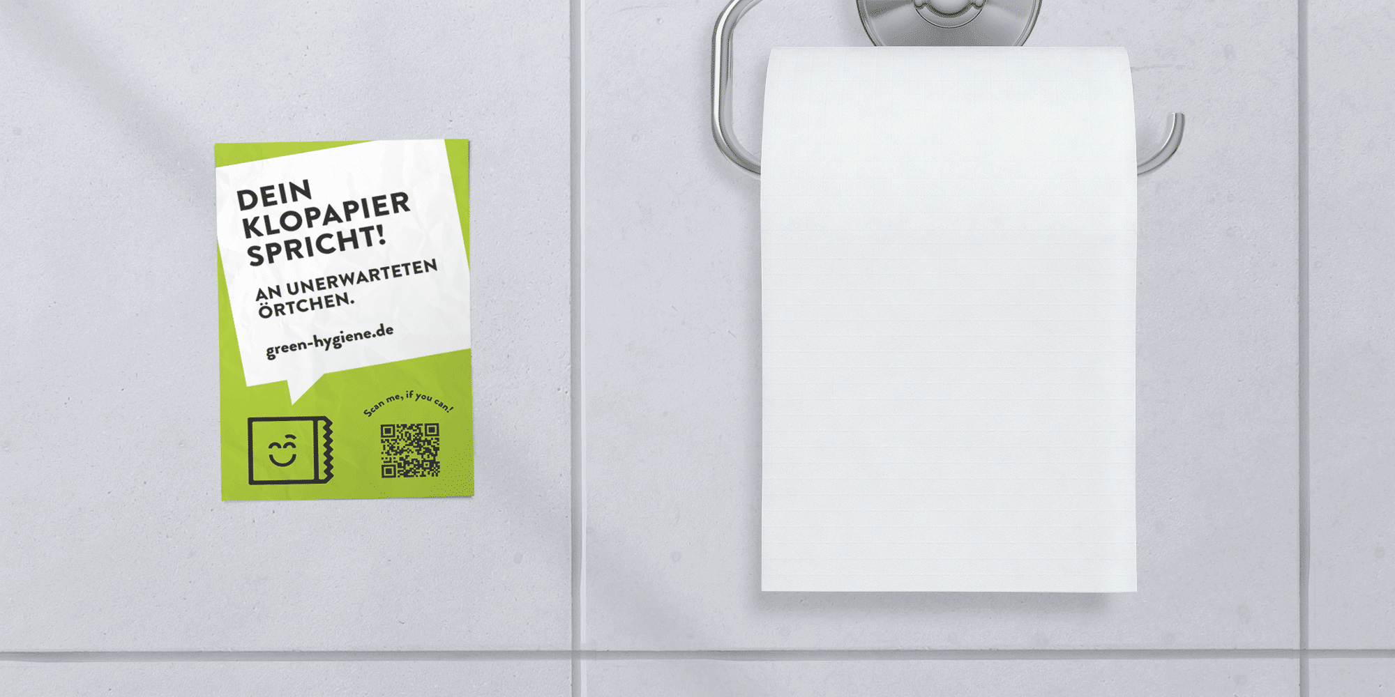 Green Hygiene Sticker